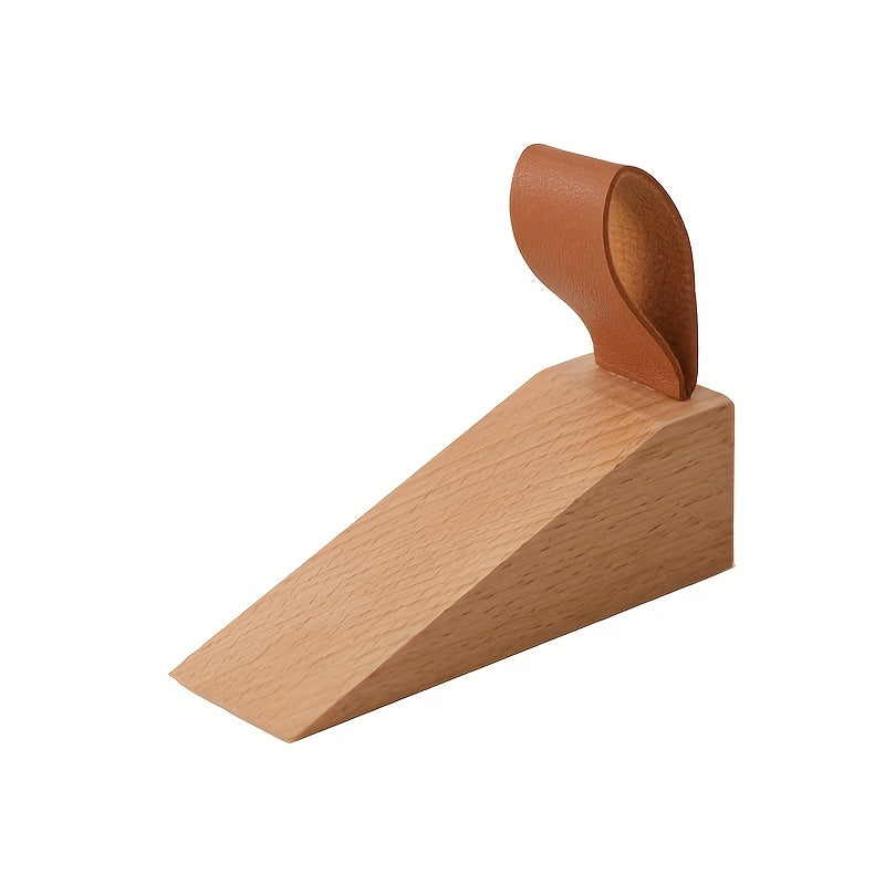 NordGrip Wooden Doorstopper – Scandinavian Design with Non-Slip Base | Bowlift