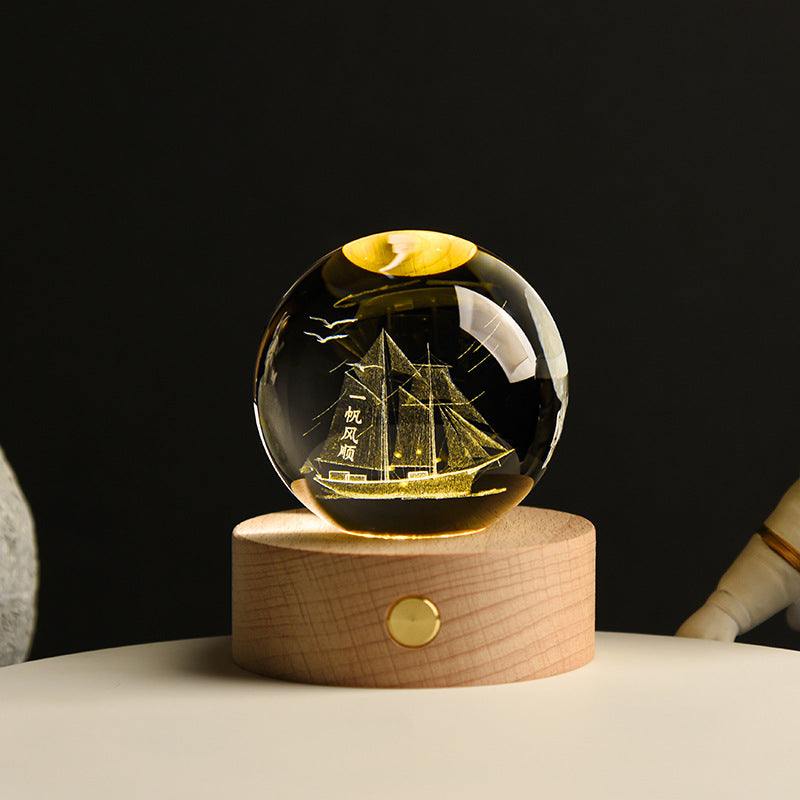Galaxy Crystal Ball Lamp | Bowlift