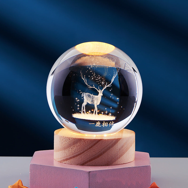 3D Crystal Ball Night Lamp Bowlift