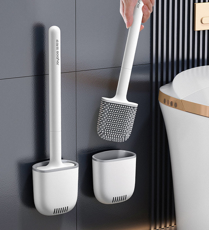 SiliClean – Antibacterial Wall Toilet Brush with Silicone Bowlift