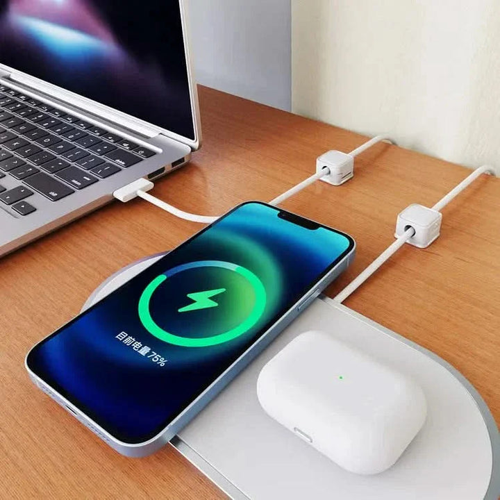BowLift | Magnetic Cable Organizer Clip for Desk & Office