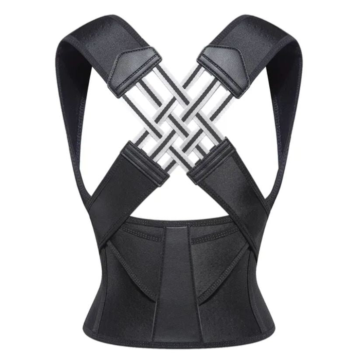 Posture correction belt | Instant back & shoulder support | Black