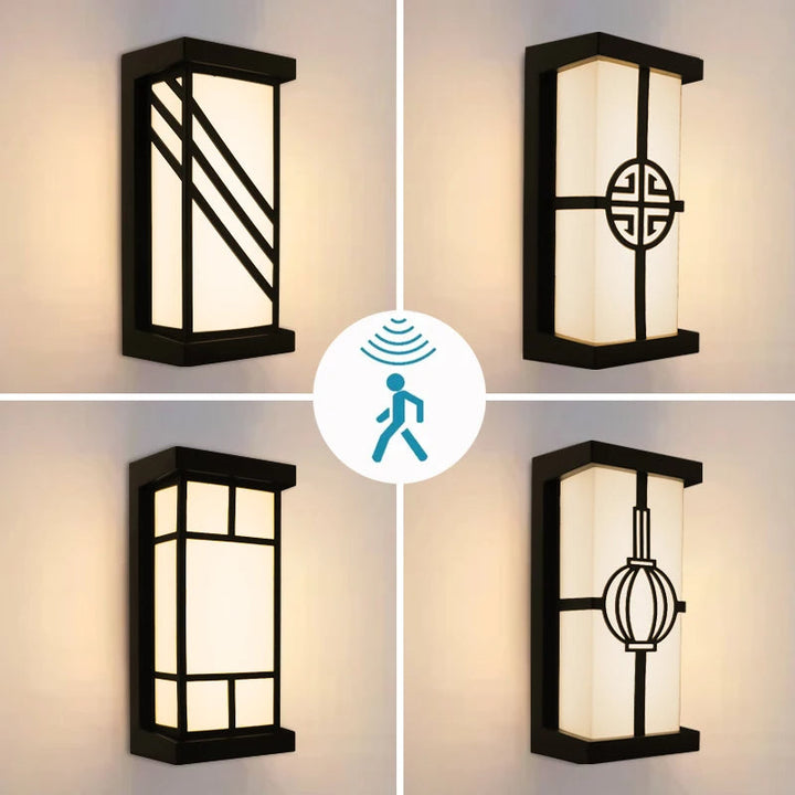 BowLift | LumeRadar | Modern LED outdoor wall light with IP65 & radar sensor