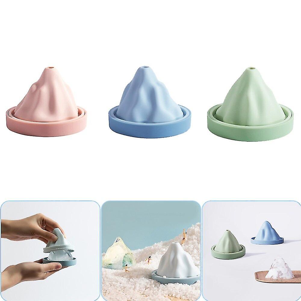 Reusable Silicone Snow Mountain Iceberg Ice Cube Mold with Lid | Bowlift