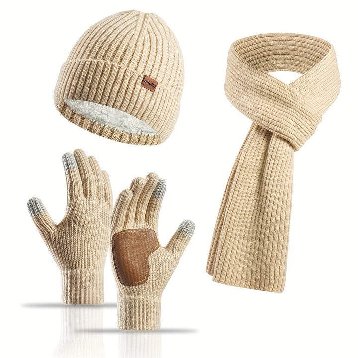 BowLift | Winter Comfort Set – Knitted Beanie, Scarf and Gloves for Unisex