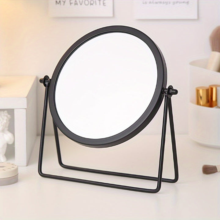 VintageGlow – Adjustable Makeup Mirror with Iron Frame Bowlift