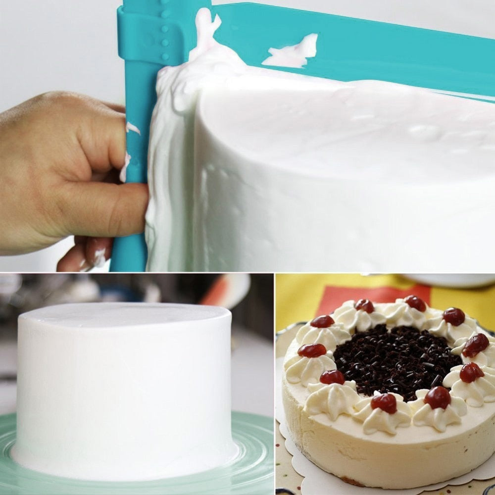 Adjustable Cake Scraper Fondant Spatulas Cream Cake Edge Smoother | Bowlift