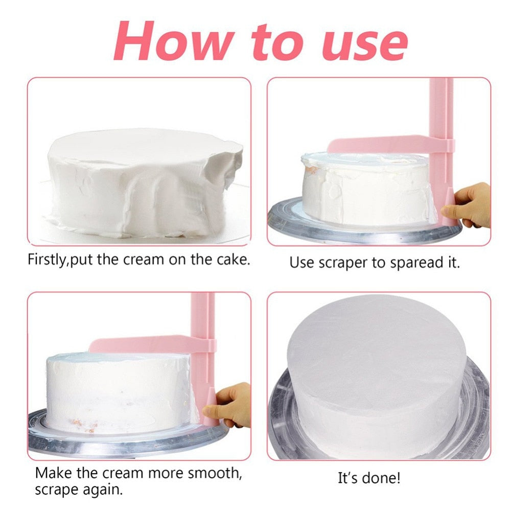 Adjustable Cake Scraper Fondant Spatulas Cream Cake Edge Smoother | Bowlift