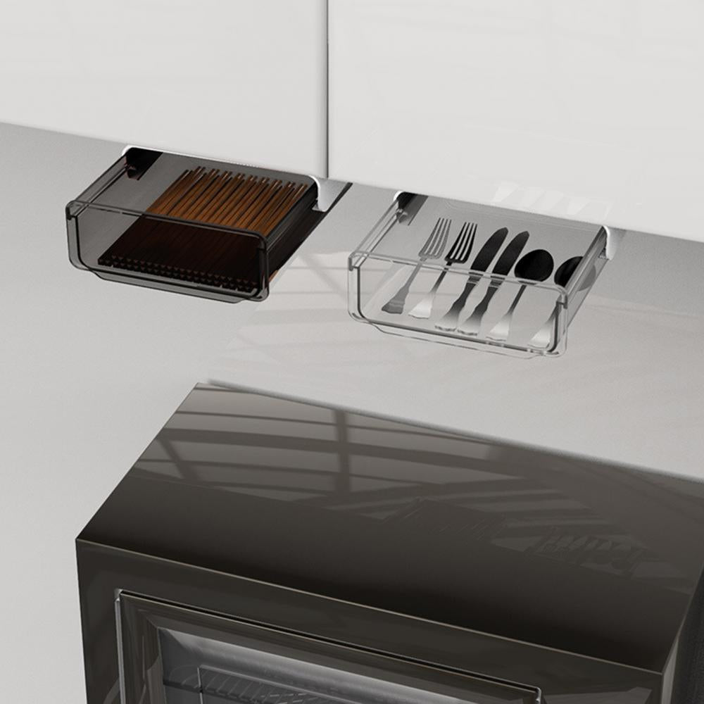 BowLift | Office Friendly Self-Adhesive Hidden Transparent Drawer