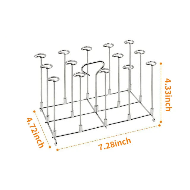 Air Fryer Grill Stainless Steel Rectangle Roasting Rack BBQ Skewer | Bowlift