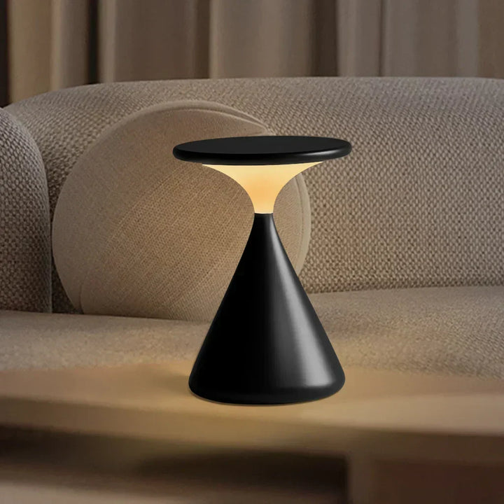 BowLift | Aeron Hourglass Battery Table Lamp | Dimmable LED Table Lamp Without Cable