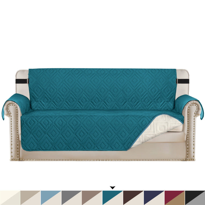 Quilted Sofa Cover Pet Protector Throw Waterproof Sofa Slip Covers 1/2/3 Settee Bowlift