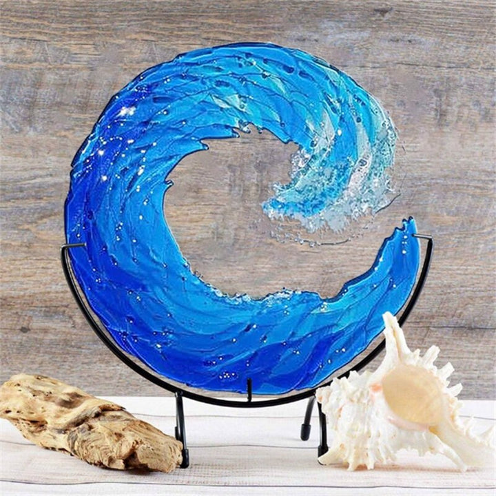 BowLift | AquaWave Glass Sculpture
