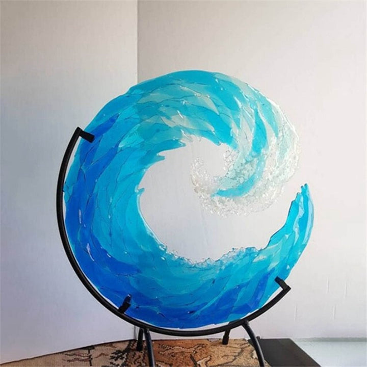 BowLift | AquaWave Glass Sculpture