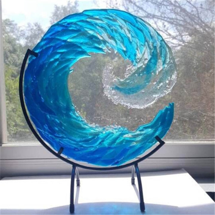 BowLift | AquaWave Glass Sculpture