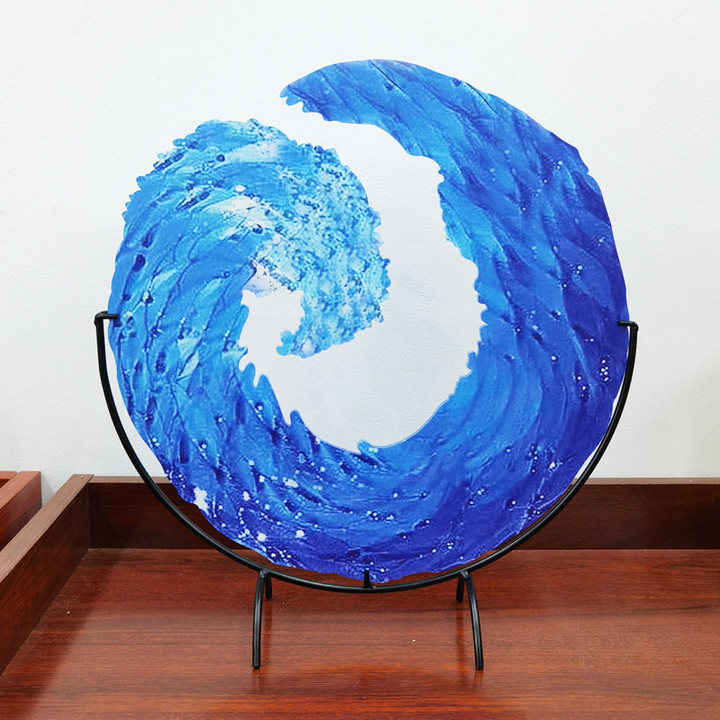 BowLift | AquaWave Glass Sculpture