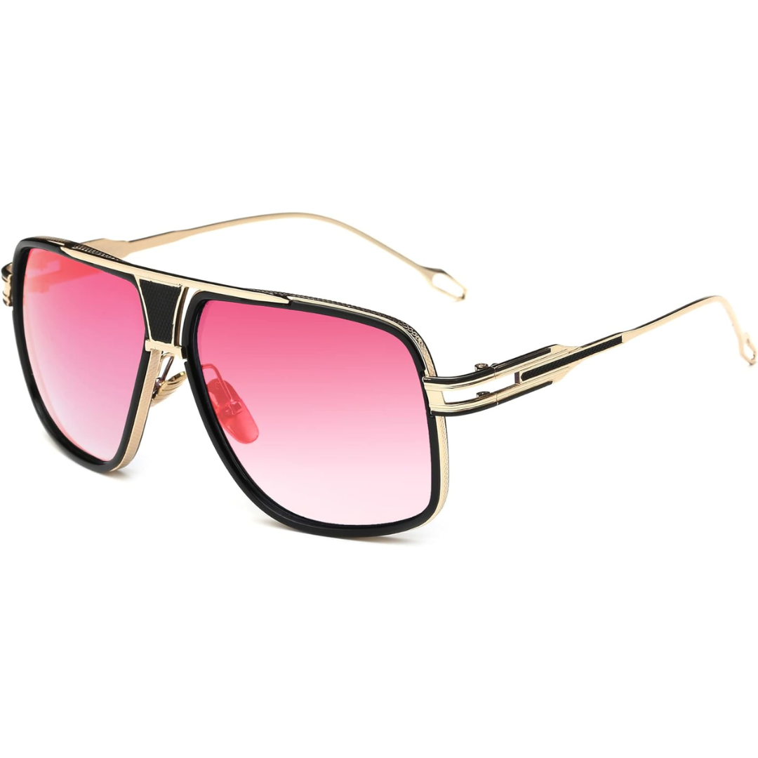BowLift | Men’s Aviator Sunglasses with Alloy Frame and UV Protection