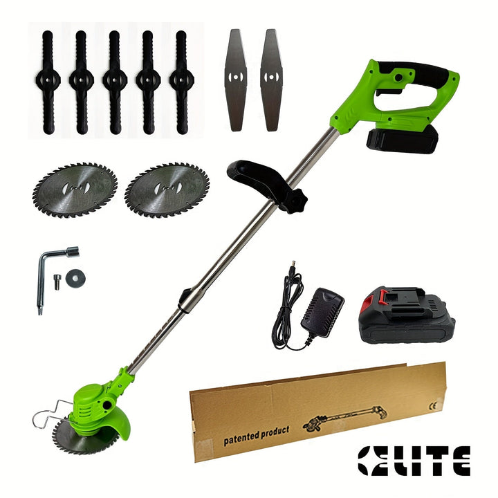BowLift | Battery Lawn Trimmer GrünKraft | Cordless & Adjustable | Multiple Blade Attachments | Lightweight & Portable