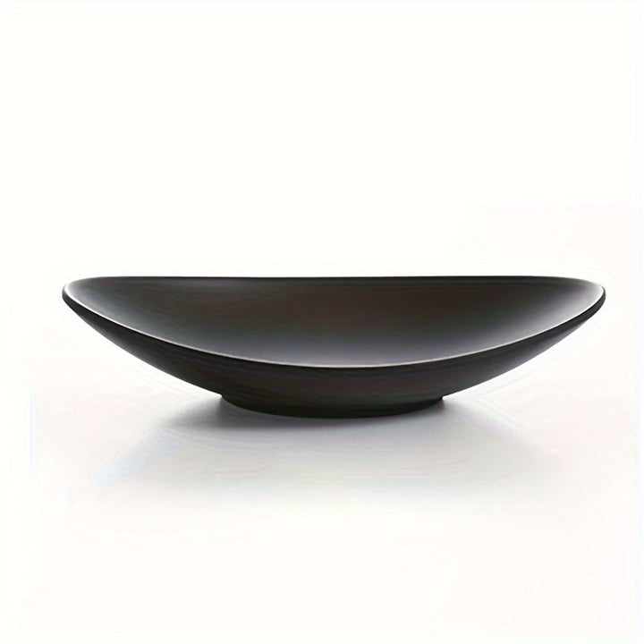 BlackTray - Elegant Oval Storage Tray for Jewelry Bowlift