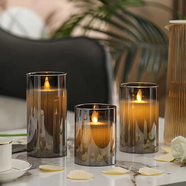 BowLift | LuxeLumen LED Candle Set | Elegant LED candles with remote control for atmospheric ambiance