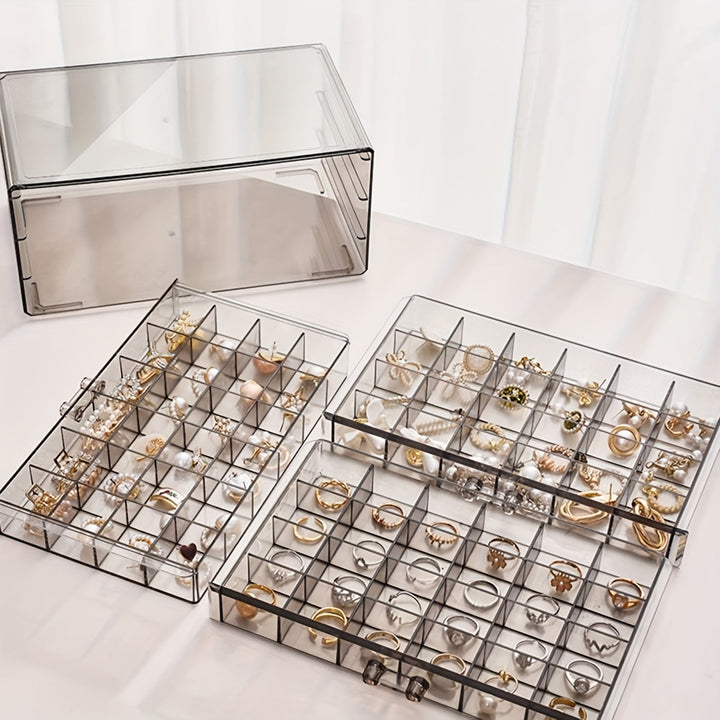 EleganceBox - Luxury Jewelry Organizer with 72 Compartments Bowlift