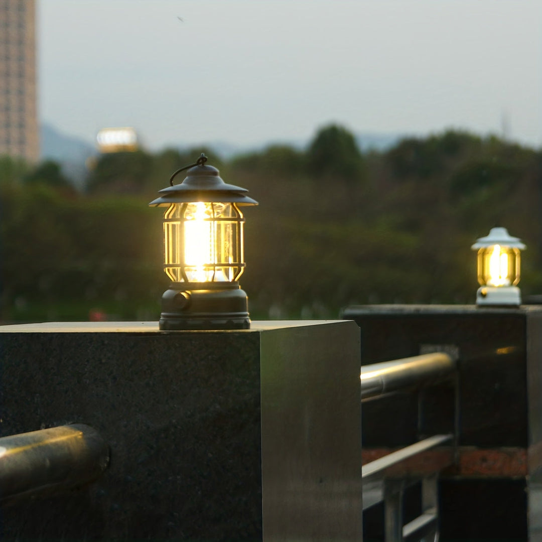 RetroGlow Lamp – Dimmable Rechargeable LED Outdoor Lighting | Bowlift