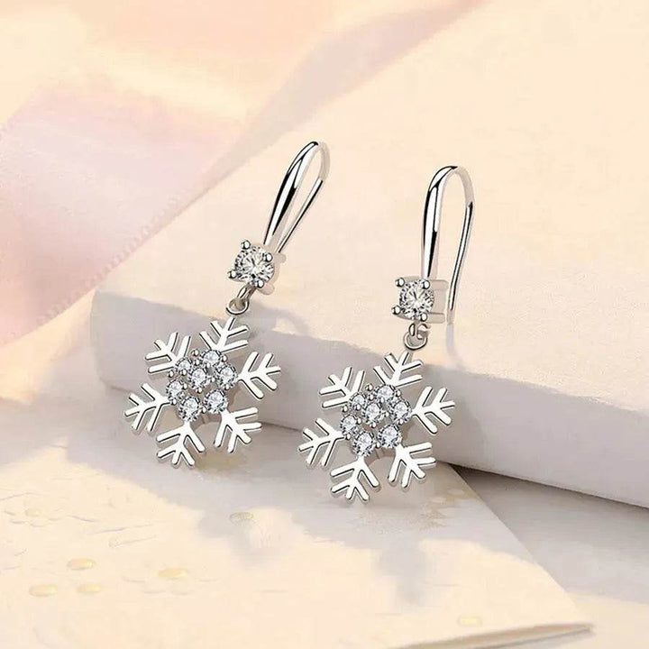 BowLift | Temperament Snowflake Earrings With Rhinestones Fashion Personalized Christmas Earrings For Women Jewelry