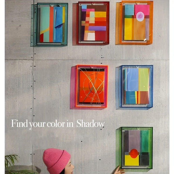 VividFrame – Colorful Transparent Photo Frame for Wall and Table Bowlift