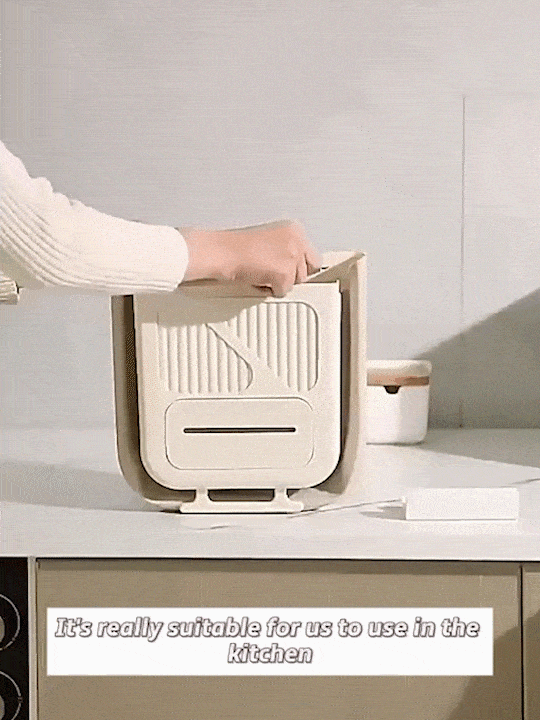Folding Hanging Kitchen Waste Trash Can