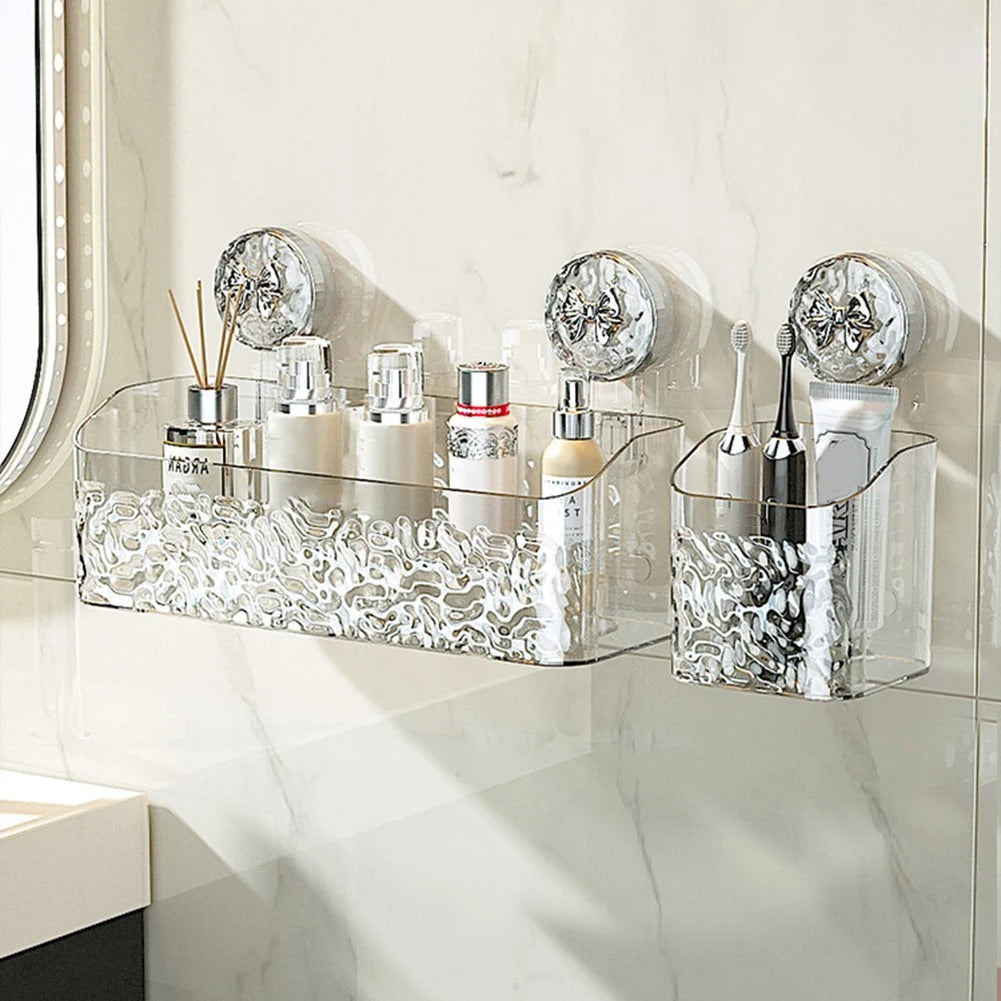 Practical wall shelf | Drill-free storage in the bathroom | Bowlift