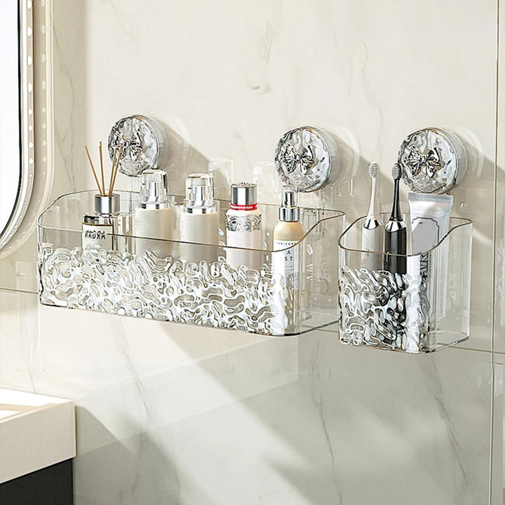 Practical wall shelf | Drill-free storage in the bathroom | Bowlift