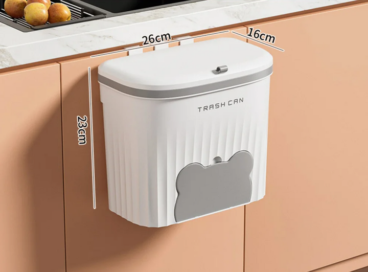 EcoBin Kitchen & Bathroom Wall Trash Can – 8.5L / 12L with Lid Bowlift