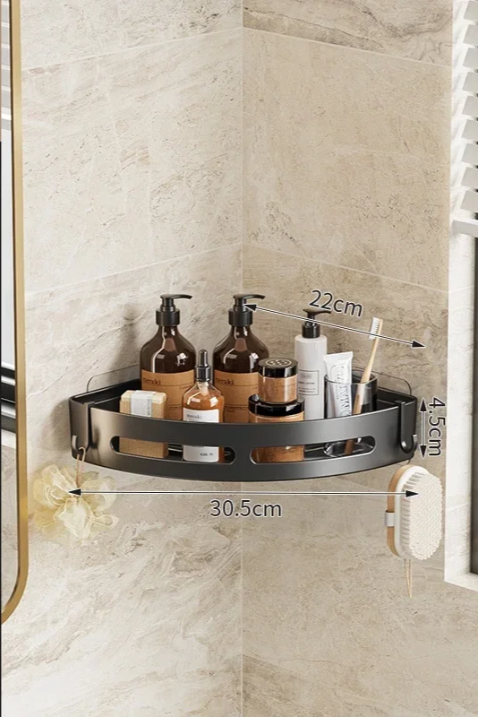 AQUAFIX Self-Adhesive Shower Organizer – Strongly adhesive, drill-free & waterproof Bowlift