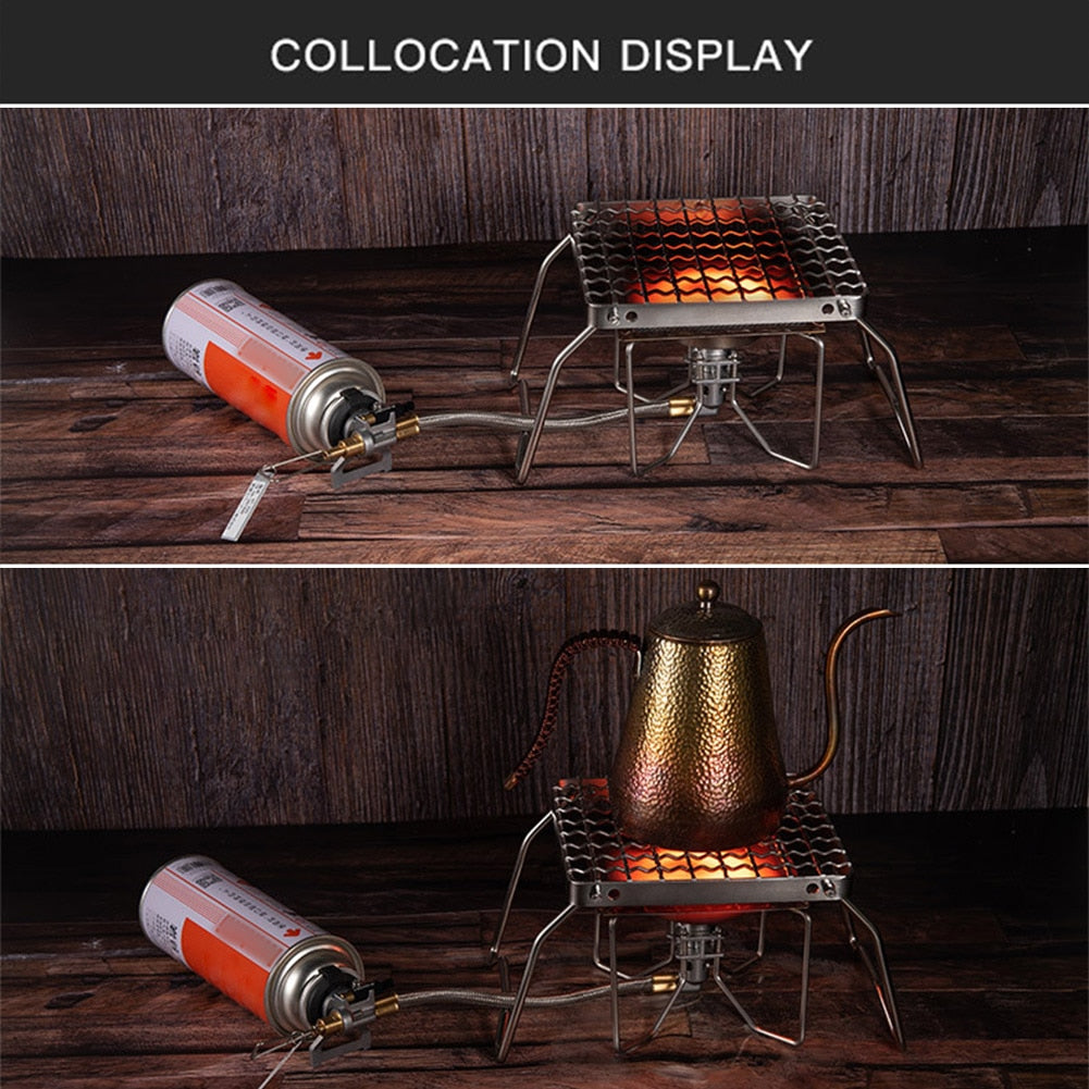 Barbecue Training Tool BBQ Folding Grill Gas Mini Campfire Camping | Bowlift