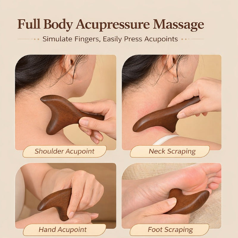 Natural Wood Foot Massager Bowlift