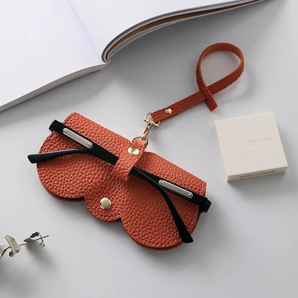 ShadeShield™ Soft Leather Sunglasses Case Bowlift