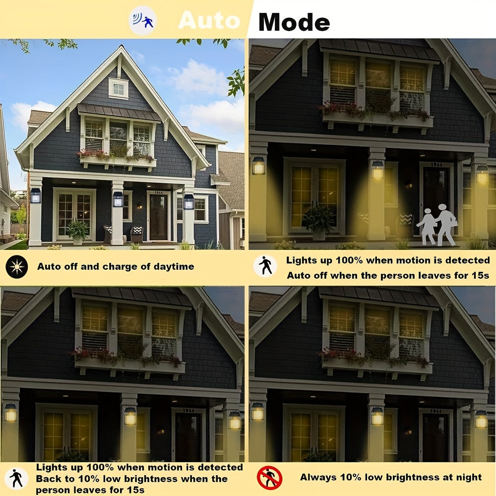 SolarGlow Wall Lamp - Solar Energy Motion Sensor LED | Bowlift