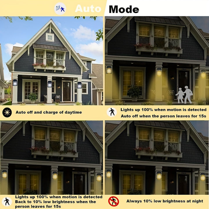 SolarGlow Wall Lamp - Solar Energy Motion Sensor LED | Bowlift