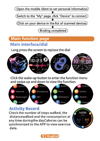 BowLift | One-Click Blood Sugar|Blood Glucose Blood Pressure ECG|ECG HRV Heart Rate Monitor Health Smart Watch