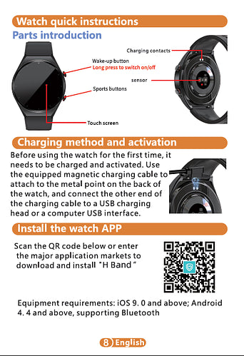 BowLift | One-Click Blood Sugar|Blood Glucose Blood Pressure ECG|ECG HRV Heart Rate Monitor Health Smart Watch