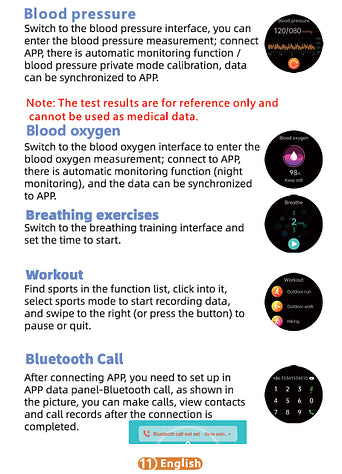 BowLift | One-Click Blood Sugar|Blood Glucose Blood Pressure ECG|ECG HRV Heart Rate Monitor Health Smart Watch