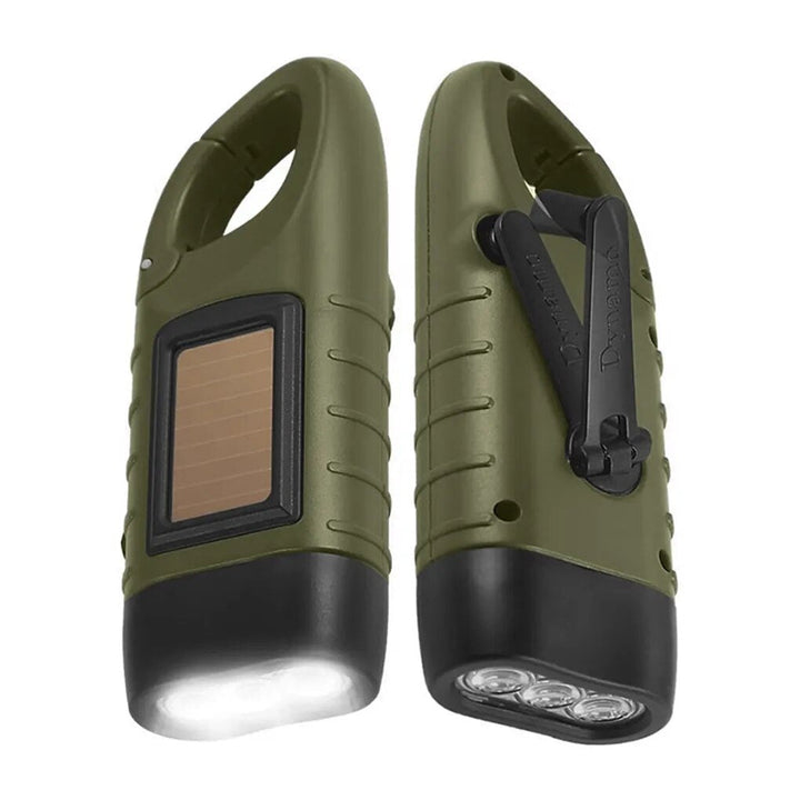 BowLift | Solar-Powered Waterproof Flashlight with Manual Charging – Compact Emergency LED Light for Outdoor and Home Use