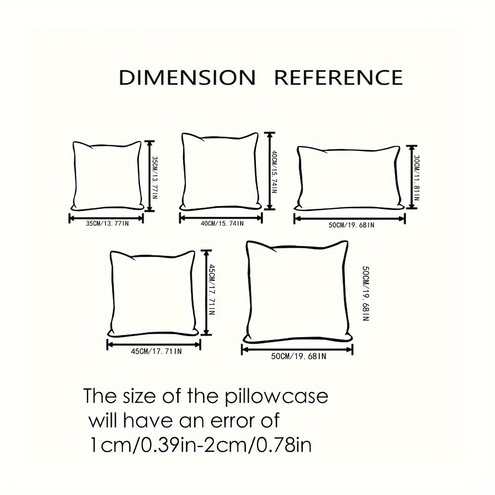 BowLift | NordLiv Pillowcase Set | Boho Style | Soft Cord | 2 pieces, 45×45 cm, 50x50cm