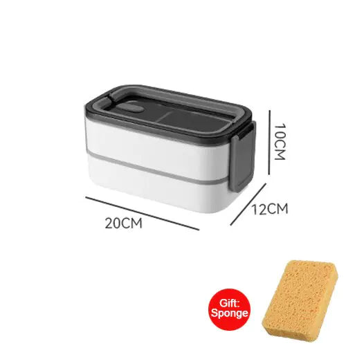 MealMate - Trendy 2-Laagse RVS Lunchbox Bowlift