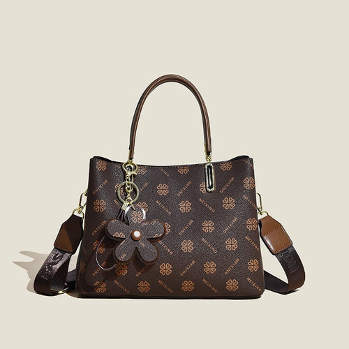 BowLift | Women’s Tote Bag | Vintage Floral Print | Faux Leather | Spacious 20L Capacity