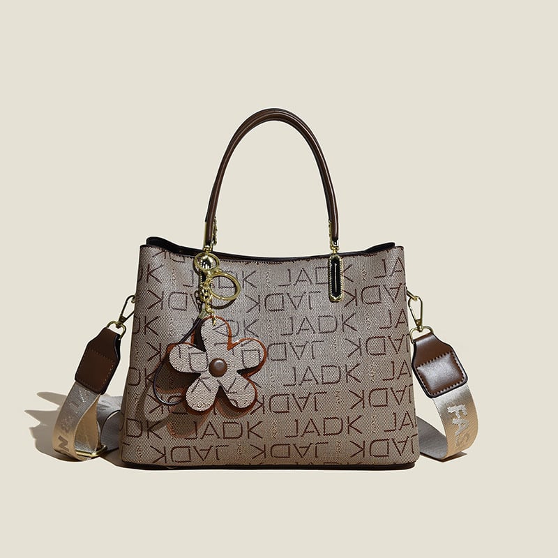 BowLift | Women’s Tote Bag | Vintage Floral Print | Faux Leather | Spacious 20L Capacity