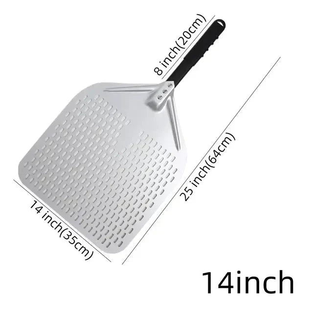Big Pizza Perforated Shovel Paddle Handle for Oven Pizza Baking Tool | Bowlift
