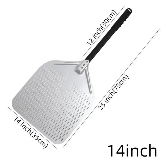 Big Pizza Perforated Shovel Paddle Handle for Oven Pizza Baking Tool | Bowlift