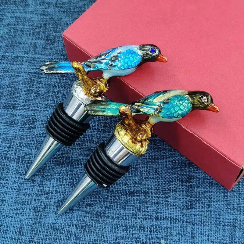 Bird Metal Wine Bottle Stopper Handmade Stopper Home Bar Accessories | Bowlift