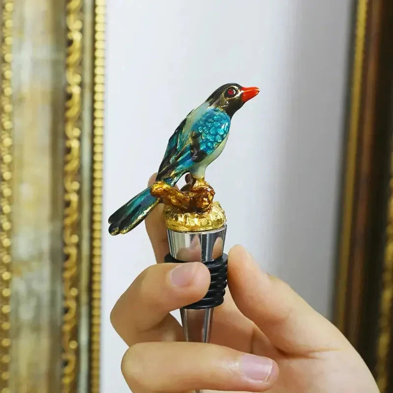 Bird Metal Wine Bottle Stopper Handmade Stopper Home Bar Accessories | Bowlift